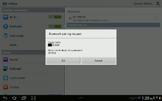 How To Receive Data From Bluetooth Device - Samsung Galaxy Tab 3