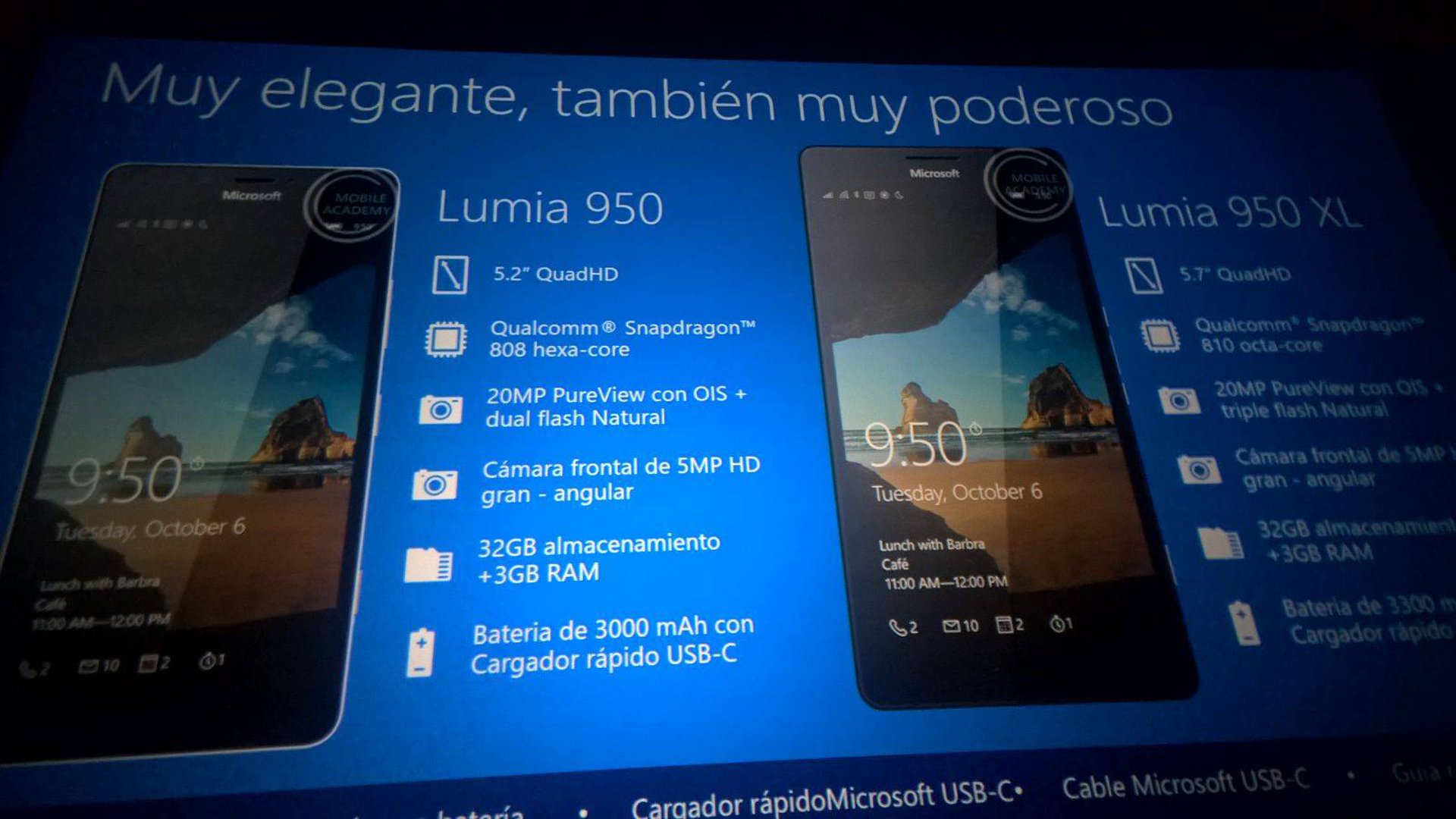 Microsoft Internal Presentation Of Lumia 950 & Lumia 950 XL