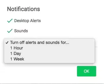 WhatsApp Web - Mute Notifications Options