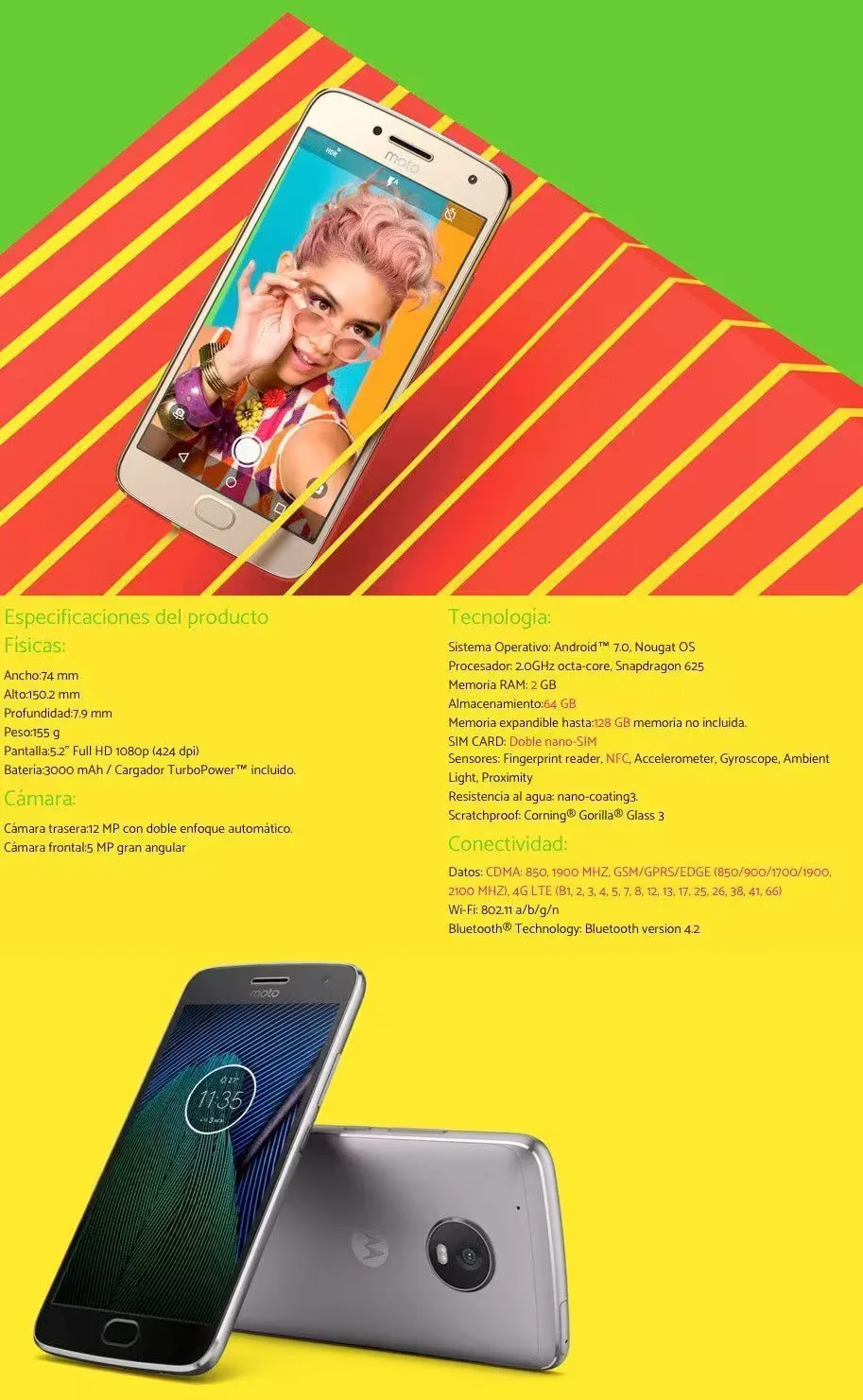 Moto G5 Plus - Specifications