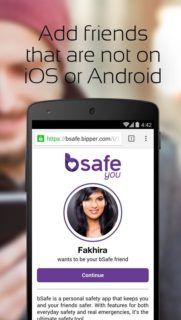bSafe - Add Friends That Are Not On iOS And Android