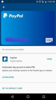 Android Pay - Select PayPal To Pay