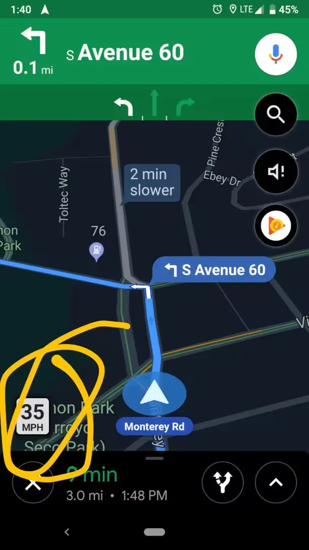 Maps - Speed Limit Feature