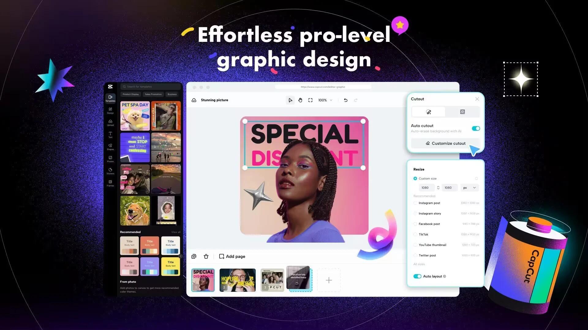 CapCut - Effortless pro-level graphic design