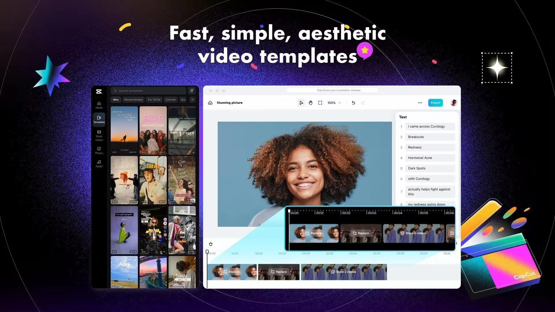 CapCut - Fast, simple, aesthetic video templates